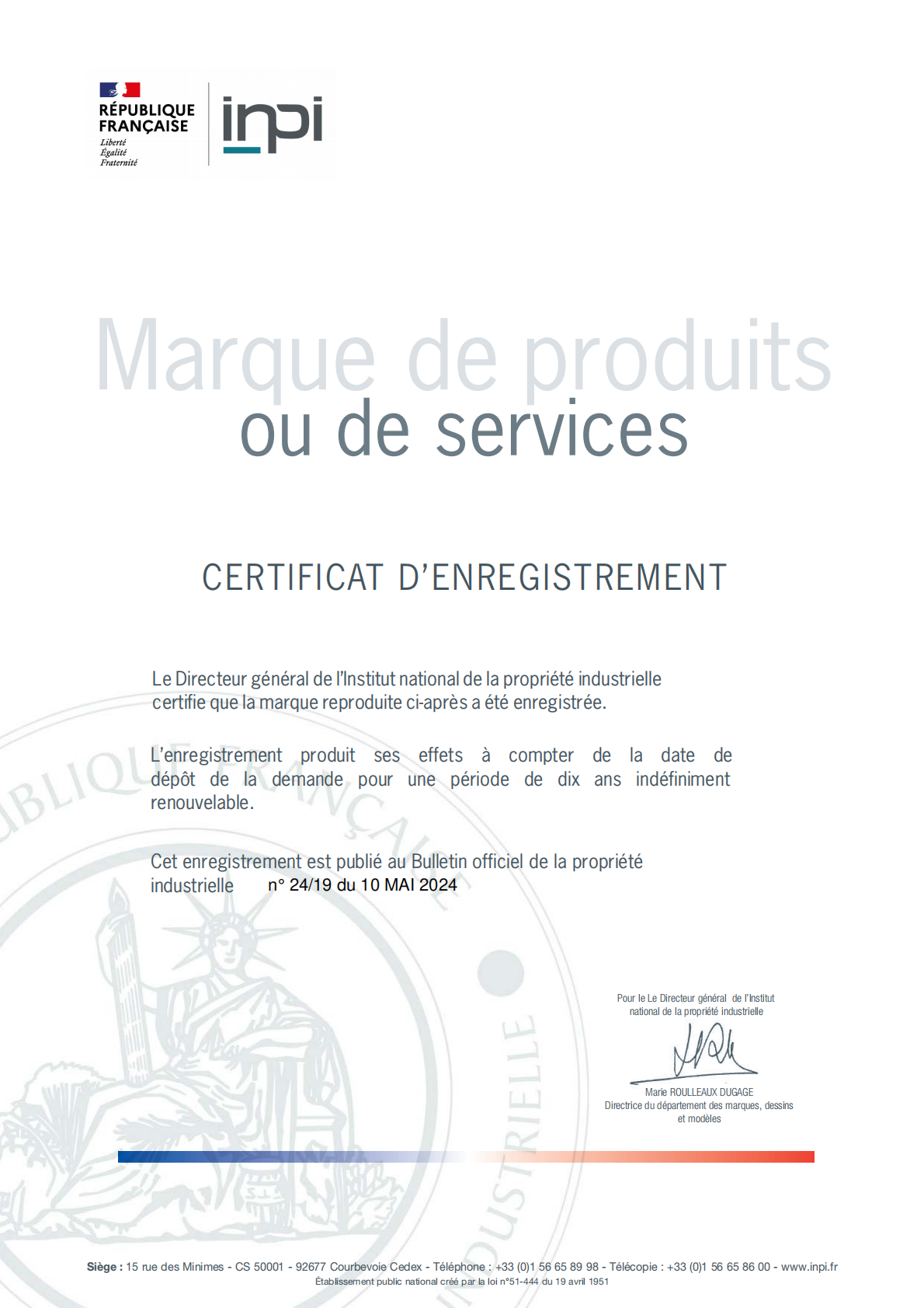 Rmieux 法国证书 01